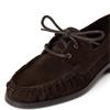 TAMARIS WOMENS LACE LOAFER - MOCCA