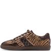 TAMARIS WOMENS LACE TRAINER - MOCCA MULTI