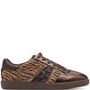 TAMARIS WOMENS LACE TRAINER - MOCCA MULTI