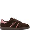 TAMARIS WOMENS LACE TRAINER - MOCCA ROSE