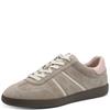 TAMARIS WOMENS LACE TRAINER - TAUPE ROSE