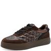 TAMARIS WOMENS LACE TRAINER - MOCCA MULTI