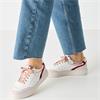 TAMARIS WOMENS LACE TRAINER - OFFWHITE MULTI