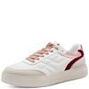 TAMARIS WOMENS LACE TRAINER - OFFWHITE MULTI