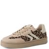 TAMARIS WOMENS LACE TRAINER - LEOPARD MULTI