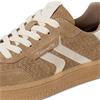 TAMARIS WOMENS LACE TRAINER - TAUPE
