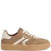 TAMARIS WOMENS LACE TRAINER - TAUPE