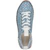TAMARIS WOMENS WEDGE LACE TRAINER - DENIM