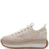 TAMARIS WOMENS WEDGE LACE TRAINER - IVORY MULTI