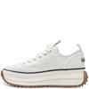 TAMARIS WOMENS WEDGE LACE TRAINER - WHITE