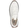 TAMARIS WOMENS WEDGE LACE TRAINER - WHITE