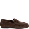 TAMARIS WOMENS FLAT LOAFER - MOCCA