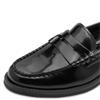 TAMARIS WOMENS SLIP ON LOAFER - BLACK