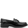 TAMARIS WOMENS SLIP ON LOAFER - BLACK