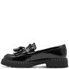 TAMARIS WOMENS SLIP ON LOAFER - BLACK
