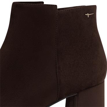 TAMARIS WOMENS COMFORT ANKLE BOOT - MOCCA