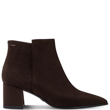 TAMARIS WOMENS COMFORT ANKLE BOOT - MOCCA