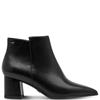 TAMARIS WOMENS COMFORT ZIP ANKLE BOOT - BLACK