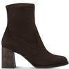 TAMARIS WOMENS ZIP ANKLE BOOT - MOCCA SUEDE