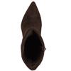TAMARIS WOMENS LEATHER ZIP HIGH LEG BOOT - MOCCA