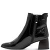 TAMARIS WOMENS ZIP CHELSEA ANKLE BOOT - BLACK PATENT