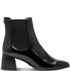TAMARIS WOMENS ZIP CHELSEA ANKLE BOOT - BLACK PATENT