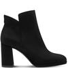 TAMARIS WOMENS ZIP ANKLE BOOT - BLACK SUEDE