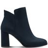 TAMARIS WOMENS ZIP ANKLE BOOT - NAVY SUEDE