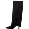 TAMARIS WOMENS COMFORT HIGH LEG BOOT - BLACK