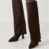 TAMARIS WOMENS COMFORT HIGH LEG BOOT - MOCCA