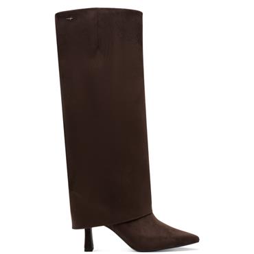 TAMARIS WOMENS COMFORT HIGH LEG BOOT - MOCCA