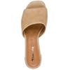 TAMARIS WOMENS LOW HEEL SLIP ON MULE - TAN