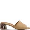 TAMARIS WOMENS LOW HEEL SLIP ON MULE - TAN