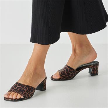 TAMARTIS WOMENS LOW HEEL SANDAL - ANIMAL PRINT