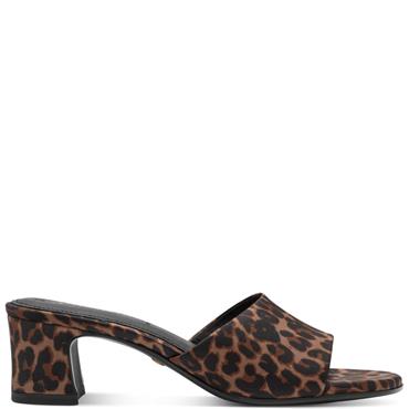 TAMARTIS WOMENS LOW HEEL SANDAL - ANIMAL PRINT