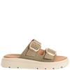 TAMARIS WOMENS BUCKLE STRAP SANDAL - OLIVE
