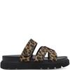 TAMARIS WOMENS STRAP SANDAL - LEOPARD ANIMAL PRINT
