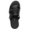 TAMARIS WOMENS WEDGE STRAP SANDAL - BLACK