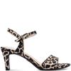 TAMARIS WOMENS ANKLE STRAP SANDAL - LEOPARD ANIMAL PRINT