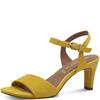 TAMARIS WOMENS ANKLE STRAP SANDAL - YELLOW SUEDE