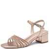 TAMARIS WOMENS LOW HEEL STRAP SANDAL - ROSE