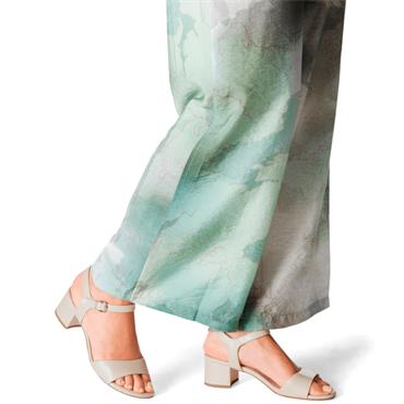 TAMARIS WOMENS LOW HEEL STRAP SANDAL - CHAMPAGNE