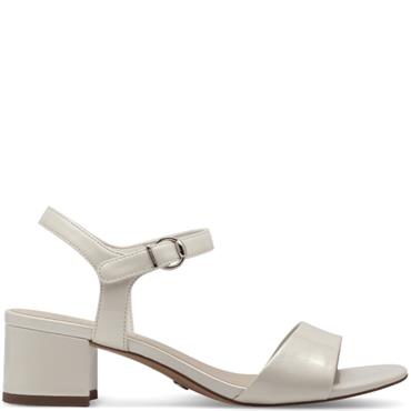 TAMARIS WOMENS LOW HEEL STRAP SANDAL - CHAMPAGNE