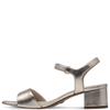 TAMARIS WOMENS LOW HEEL STRAP SANDAL - LIGHT GOLD