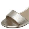 TAMARIS WOMENS MID HEEL STRAP SANDAL - PLATINUM