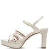 TAMARIS WOMENS HIGH HEEL STRAP SANDAL - PEARL