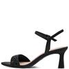 TAMARIS WOMENS MID HEEL STRAP SANDAL - BLACK