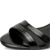 TAMARIS WOMENS LOW HEEL STRAP SANDAL - BLACK