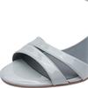 TAMARIS WOMENS LOW HEEL STRAP SANDAL - LIGHT BLUE
