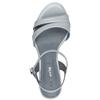 TAMARIS WOMENS LOW HEEL STRAP SANDAL - LIGHT BLUE